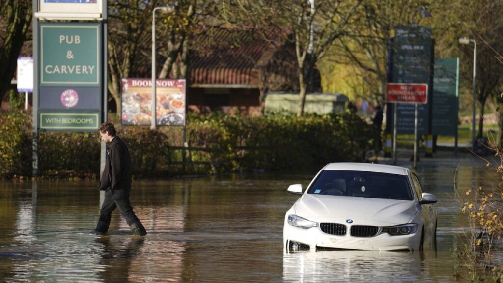 Thousands across the UK battle floodwaters after Storm Bert causes widespread disruption