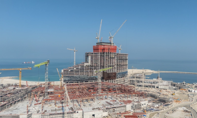 Wynn Resorts Reports Progress on 1,500+ Room Wynn Al Marjan Island Resort Construction