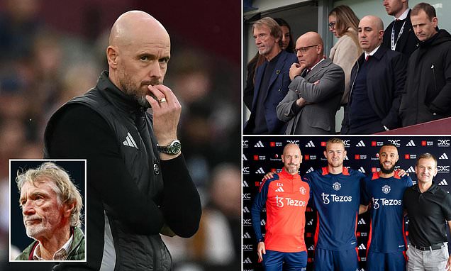 Manchester United chiefs 'locked in blame game' over Erik ten Hag 'summer shambles' - after Dutchman was handed a new deal before being sacked a few months later