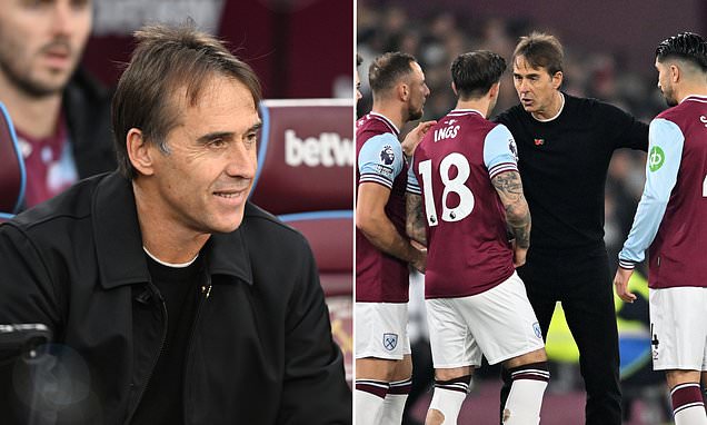 West Ham boss Julen Lopetegui laughs off claims he has two games to save his job as he insists he is 'not listening or reading' speculation over his future