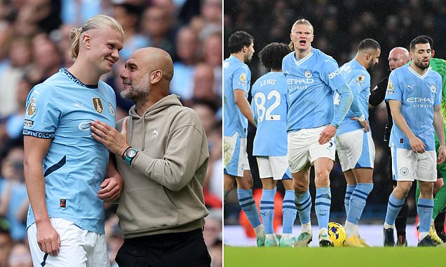 Erling Haaland urges Man City to keep calm and carry on amid four-game losing streak... as he sends ominous warning to their Premier League title rivals