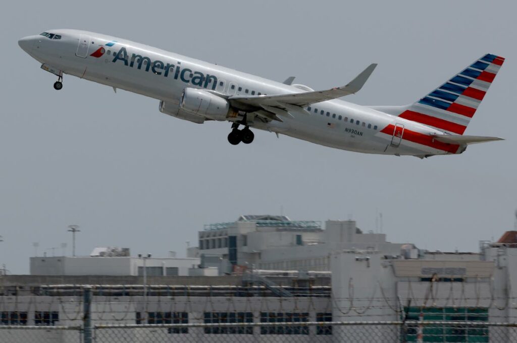 American Airlines passengers duct-tape unhinged man who allegedly tried to open door mid-flight