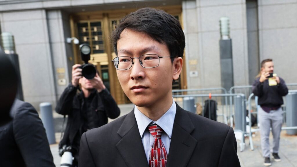 NEW YORK, NEW YORK - OCTOBER 10: FTX co-founder and former chief technology officer Gary Wang leaves Manhattan Federal Court after testifying during the trial of FTX CEO Sam Bankman-Fried, on October 10, 2023 in New York City. Bankman-Fried has pleaded not guilty to seven counts of fraud and conspiracy in connection with the collapse of the crypto exchange he founded, FTX. (Photo by Michael M. Santiago/Getty Images)