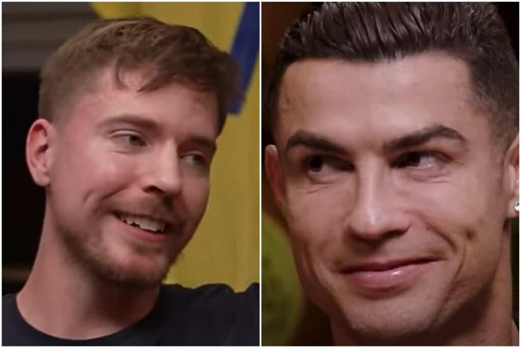 Mr Beast and Cristiano Ronaldo