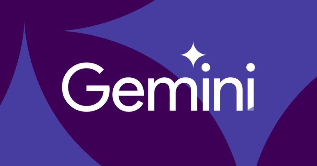 Vector illustration of the Google Gemini logo.