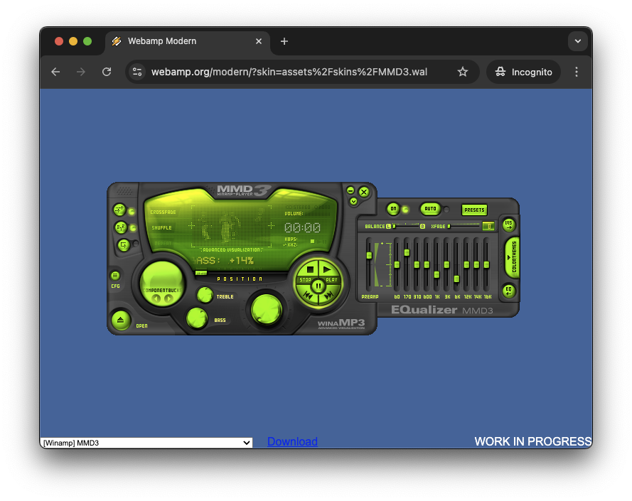 Rendering “modern” Winamp skins in the browser / Jordan Eldredge