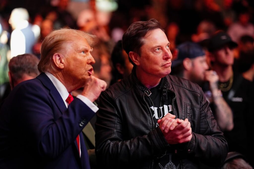 Trump And Musk At The Ufc Fight