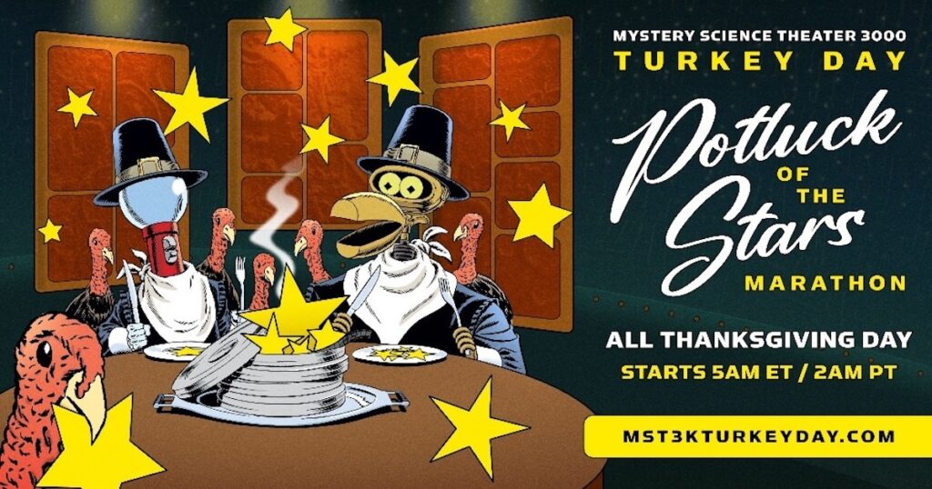 MST3K Mystery Box Giveaway for Star-Studded Turkey Day Marathon