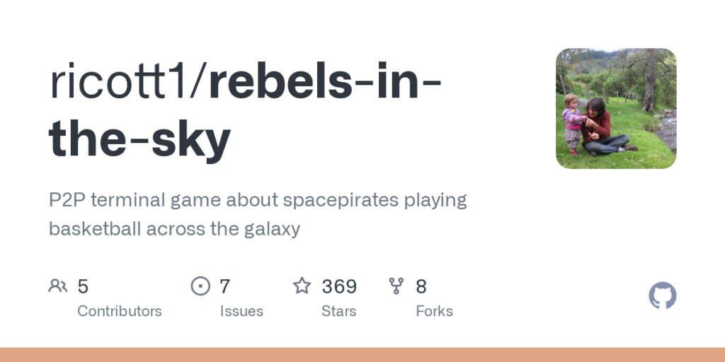 ricott1/rebels-in-the-sky: P2P terminal game about spacepirates playing basketball across the galaxy