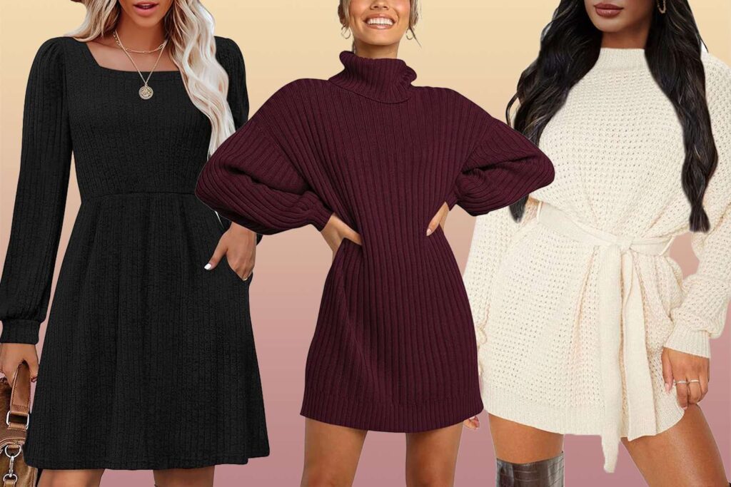 13 Sweater Dresses for Winter Travel Under $50