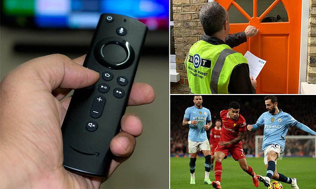 Police launch crackdown on 'dodgy firesticks' used for illegally streaming football: Full list of target areas where homes are being visited is revealed