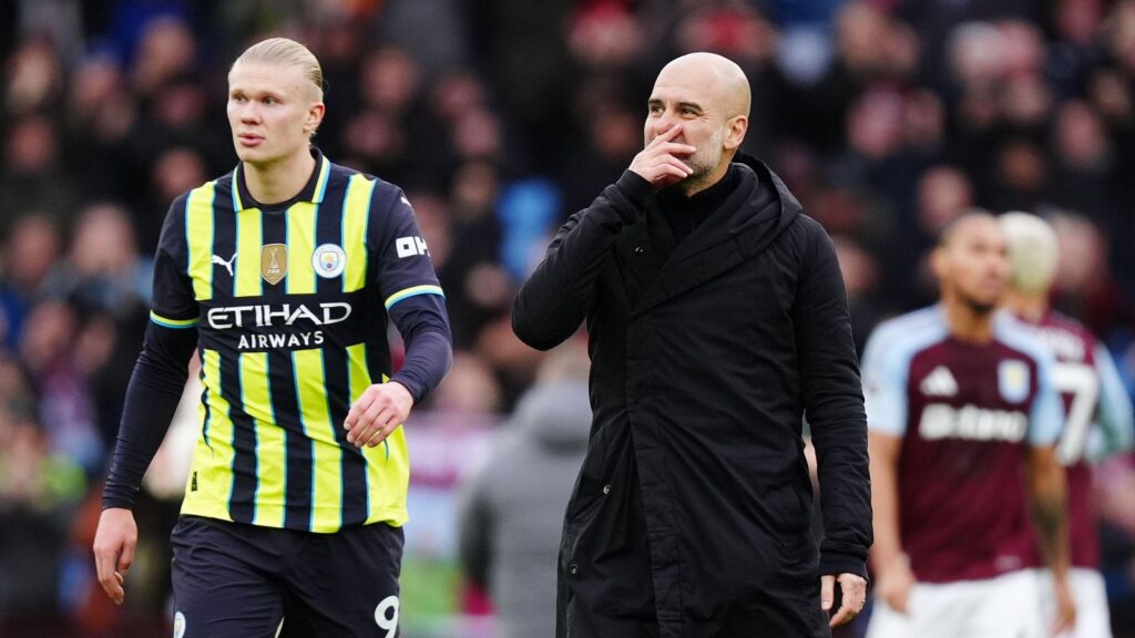 Guardiola rejects Haaland claim after Man City loss at Villa: 'I’m not agreeing with him'
