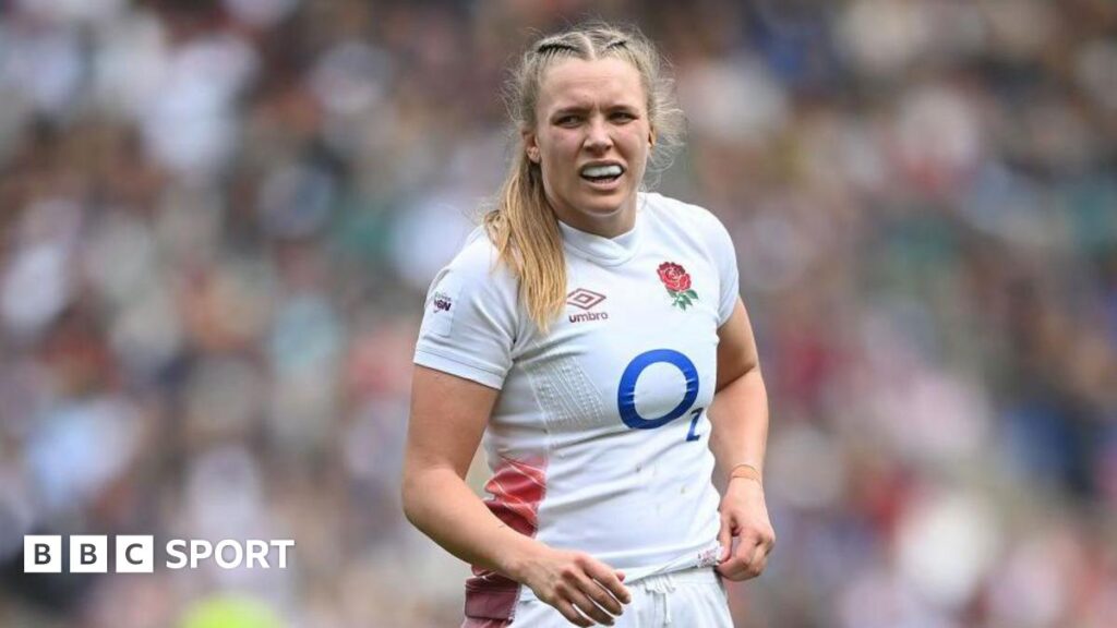 Zoe Aldcroft playing for England