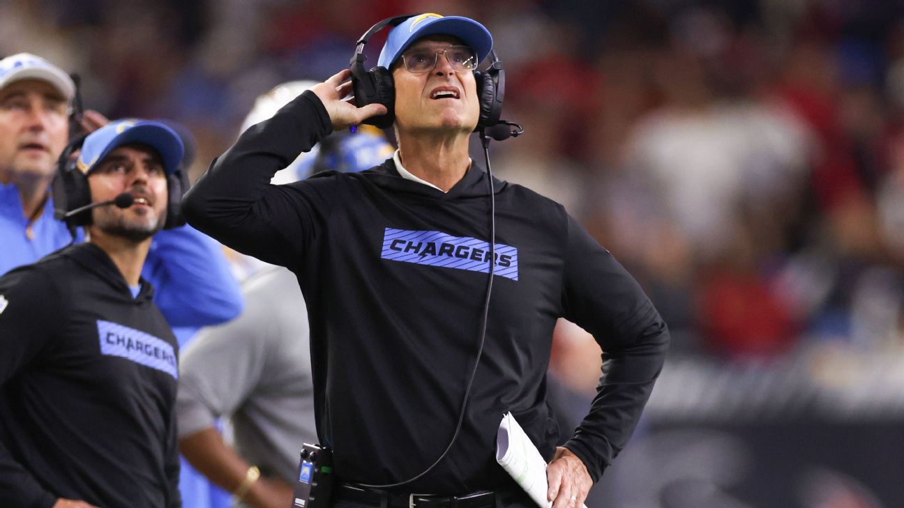 Chargers' Jim Harbaugh to have cardiac ablation, hip replacement