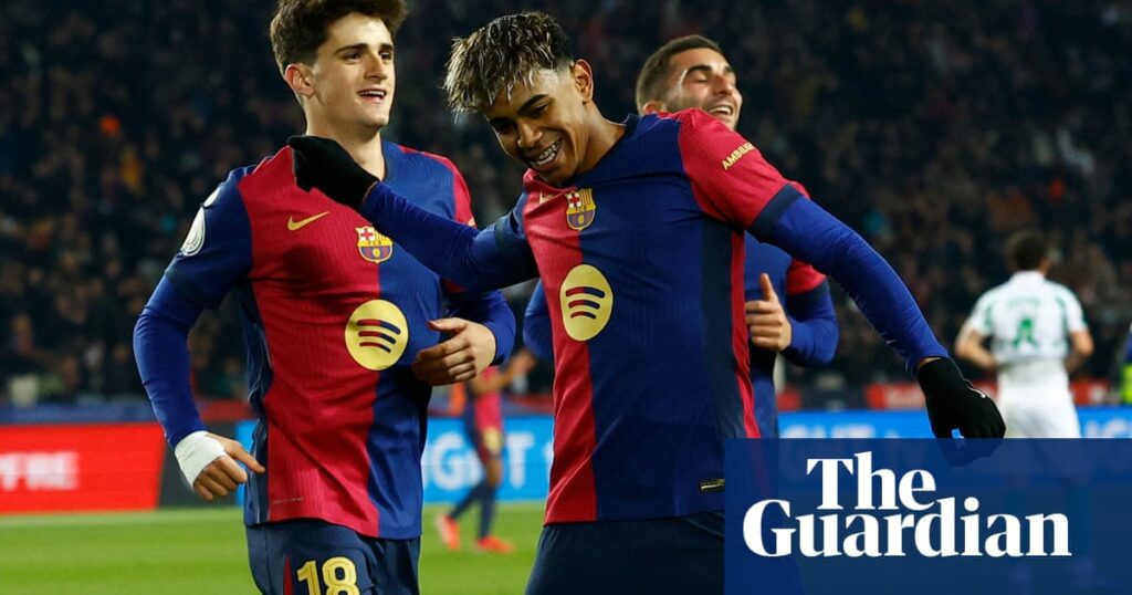 European football: Barcelona hit five but Lyon are humbled in Coupe de France | European club football