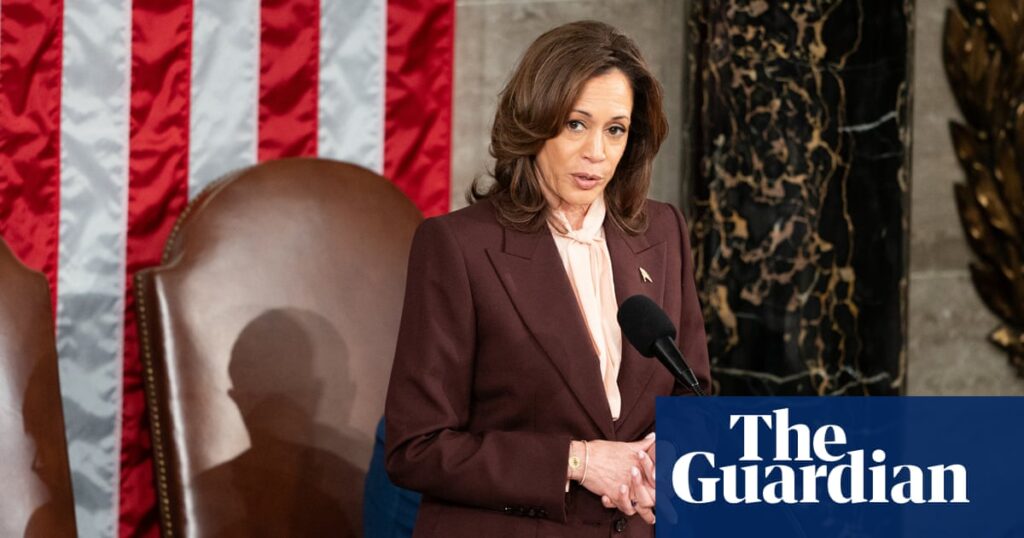Four years after mob violence, Kamala Harris hands power – peacefully – to Trump | Donald Trump