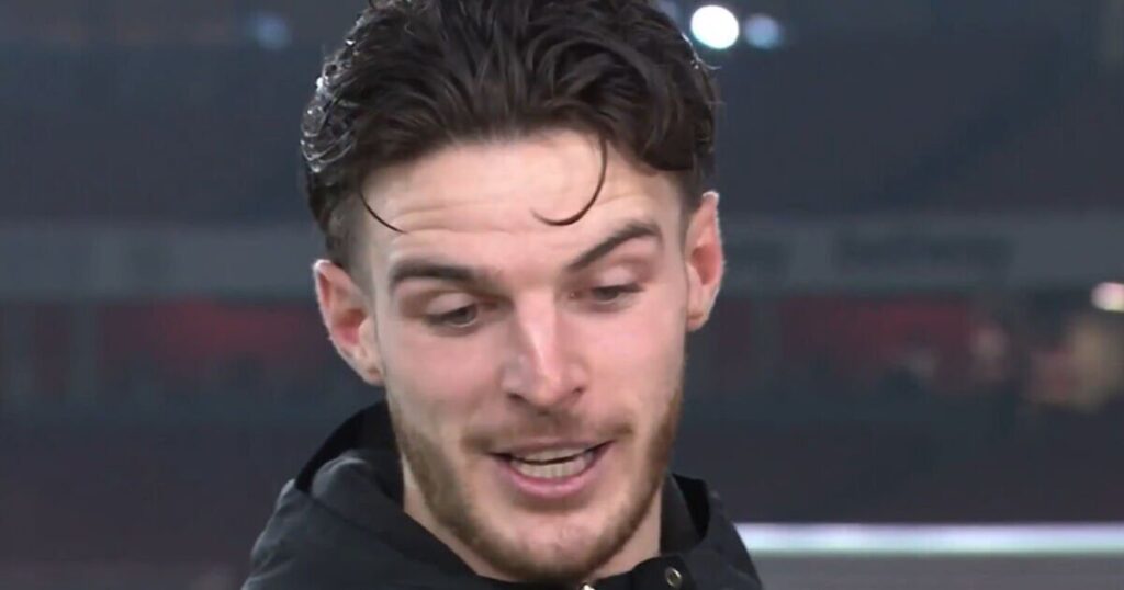 Arsenal star Declan Rice rubs salt in Tottenham's wounds in TNT Sports interview | Football | Sport