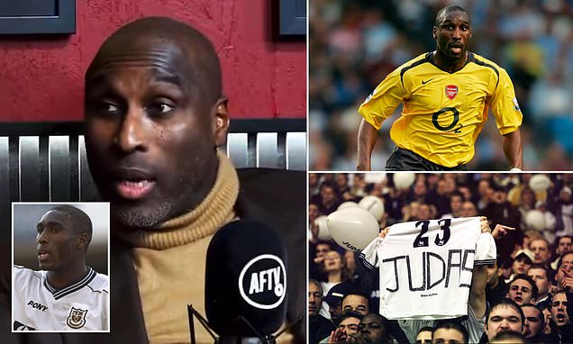 Sol Campbell questions if Tottenham fans' continued hatred of him is driven by his SKIN COLOUR, 24 years after transfer to Arsenal saw him dubbed 'Judas' - and having reignited feud with TV advert