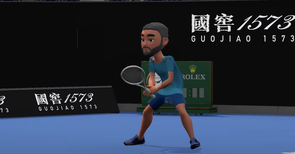 An animated version of Novak Djokovic.