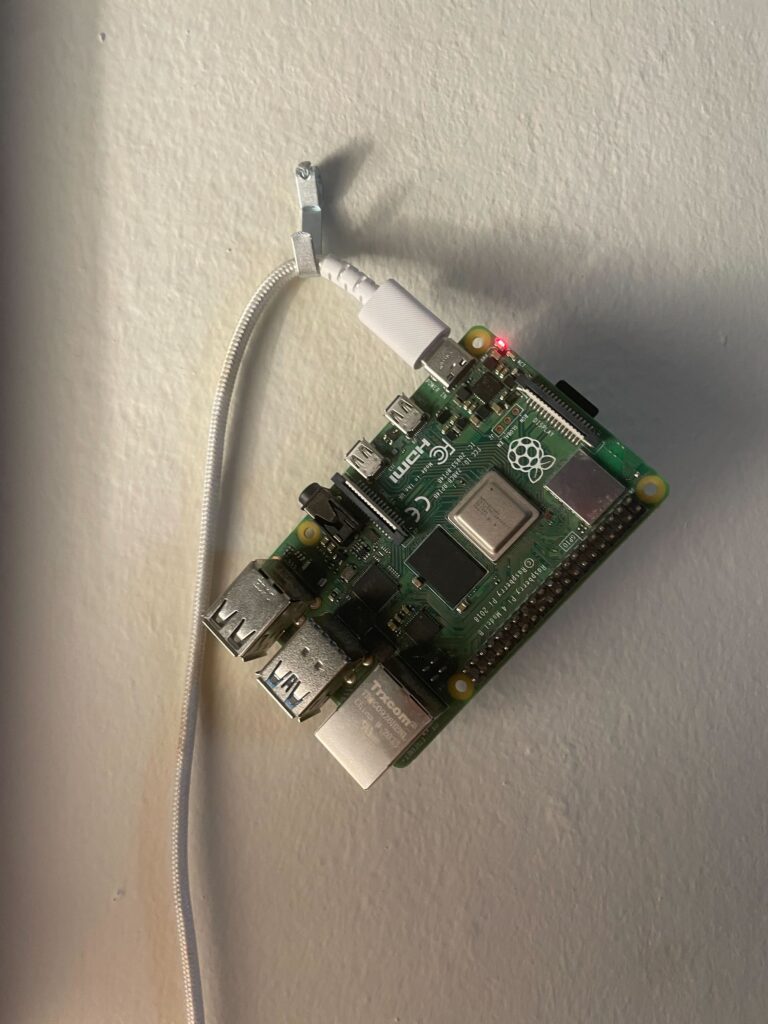 my raspberry pi on my wall