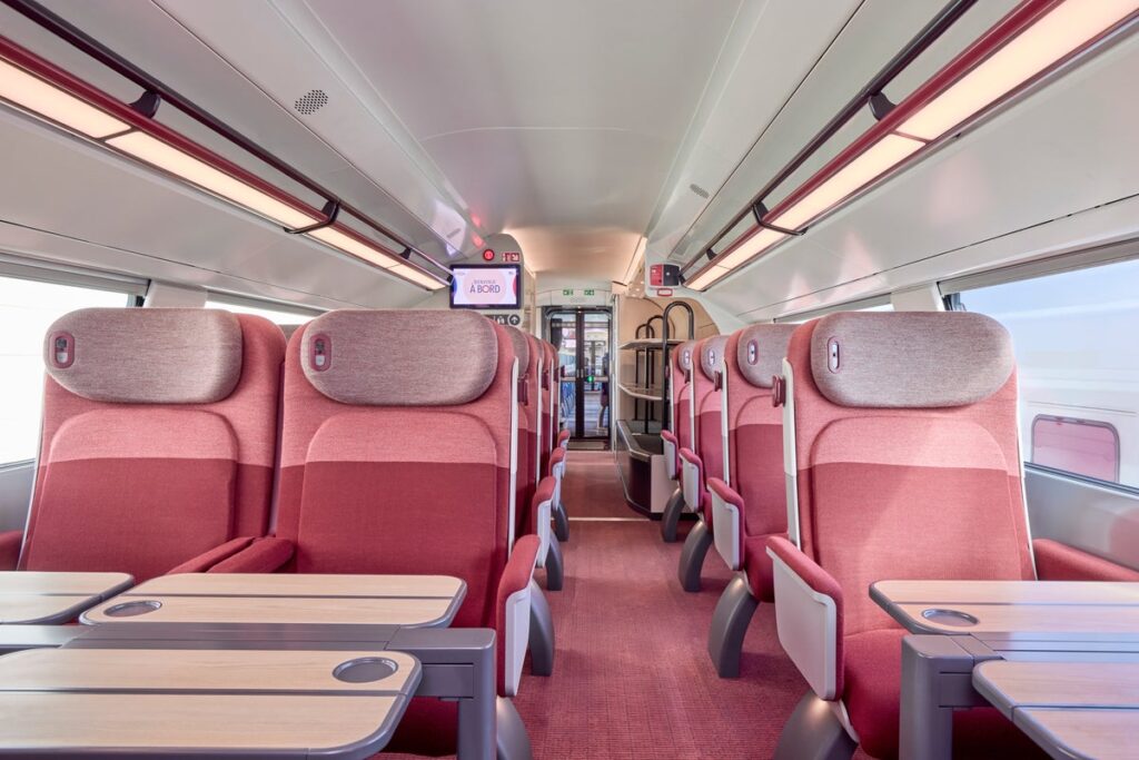 First glimpse inside France’s new high-speed TGV trains designed to ‘flow like a river’