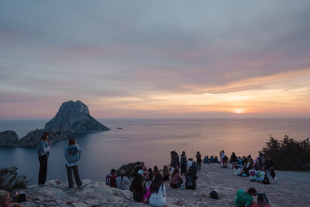 Tourists blocked from popular Ibiza selfie spot by protestors