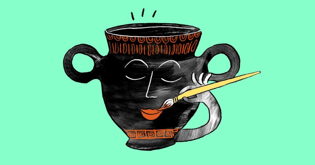 Paint your own pot, like an ancient Etruscan